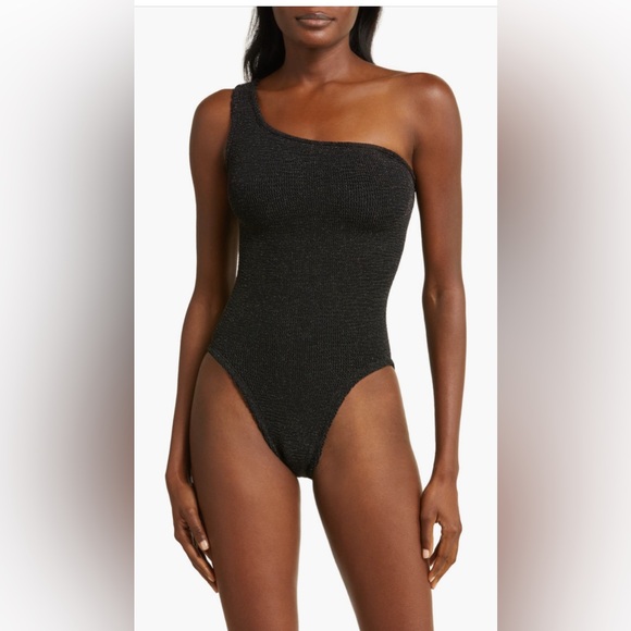 HUNZA G Nancy sparkle-embellished swimsuit, OS, $255 - Picture 1 of 16
